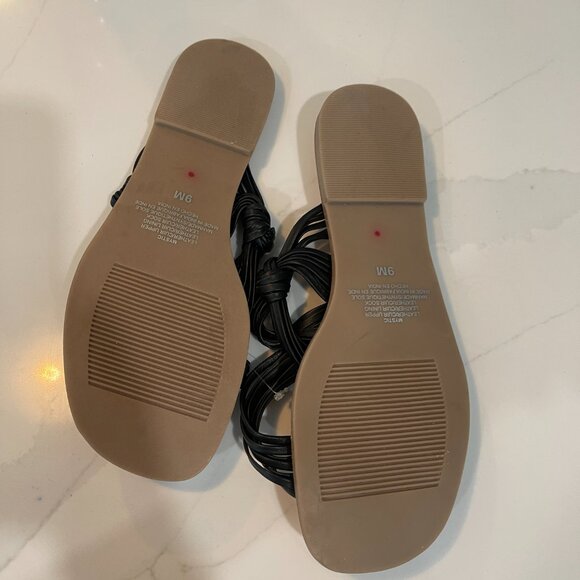 Anthropologie Matisse New Mystic Sandals in Black Leather Size 9 - Picture 5 of 6